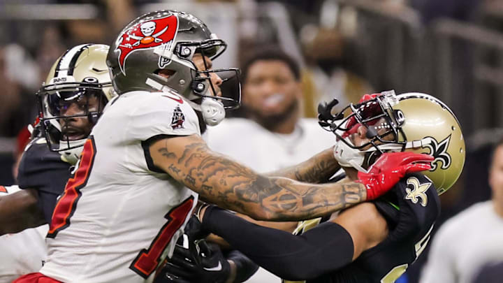 Marshon Lattimore and Mike Evans Marshon Lattimore and Mike Evans