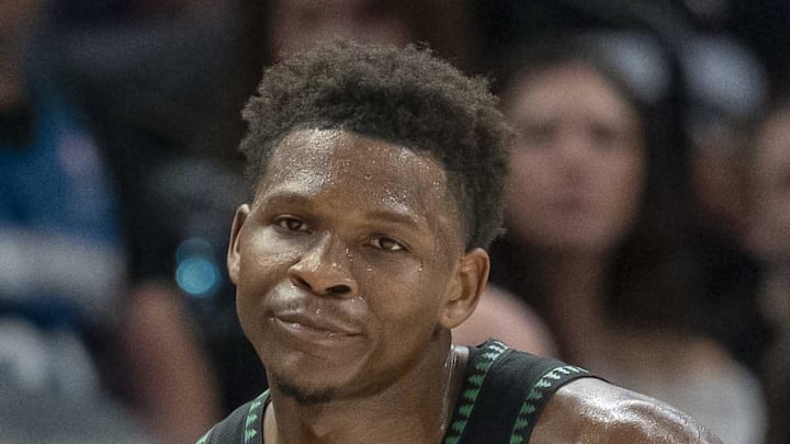 Mar 3, 2026; Minneapolis, Minnesota, USA; Minnesota Timberwolves head coach Chris Finch and guard Anthony Edwards (5): Jesse Johnson-Imagn Images Mar 3, 2026; Minneapolis, Minnesota, USA; Minnesota Timberwolves head coach Chris Finch and guard Anthony Edwards (5): Jesse Johnson-Imagn Images