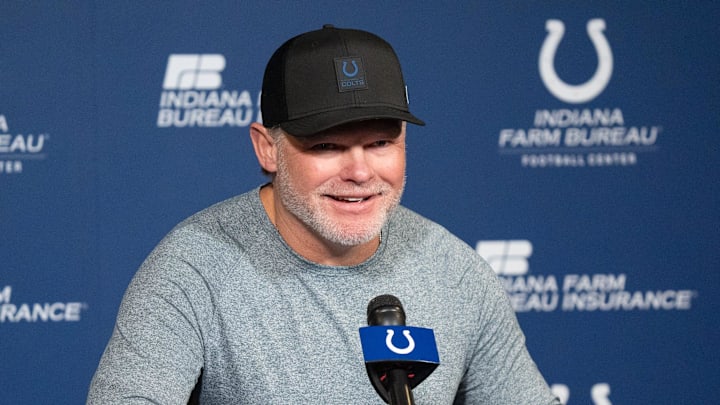Indianapolis Colts general manager Chris Ballard speaks