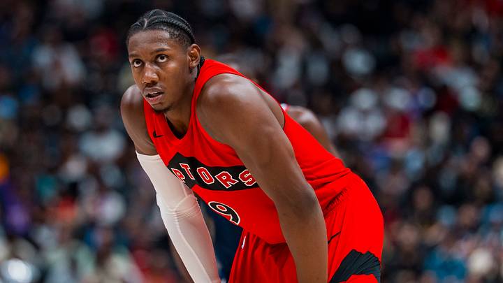 Oct 10, 2026; Vancouver, British Columbia, CAN; Toronto Raptors forward RJ Barrett (9) during a stop in play against the Los Angeles Clippers in the first half at Rogers Arena. Mandatory Credit: Bob Frid-Imagn Images Oct 10, 2026; Vancouver, British Columbia, CAN; Toronto Raptors forward RJ Barrett (9) during a stop in play against the Los Angeles Clippers in the first half at Rogers Arena. Mandatory Credit: Bob Frid-Imagn Images