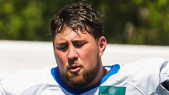 Carolina Panthers offensive tackle Monroe Freeling