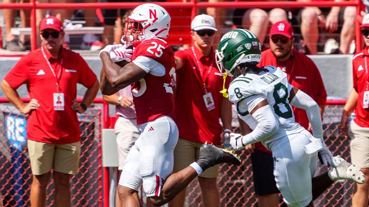 Jamal Rule scores on a 24-yard pass play during the second quarter. Jamal Rule scores on a 24-yard pass play during the second quarter.