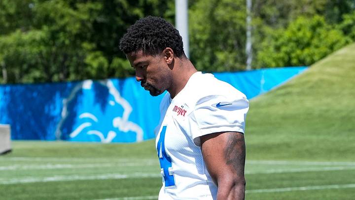 Detroit Lions cornerback D.J. Reed (4) during OTAs at Meijer Performance Center in Allen Park on Friday, May 29, 2026. Detroit Lions cornerback D.J. Reed (4) during OTAs at Meijer Performance Center in Allen Park on Friday, May 29, 2026.