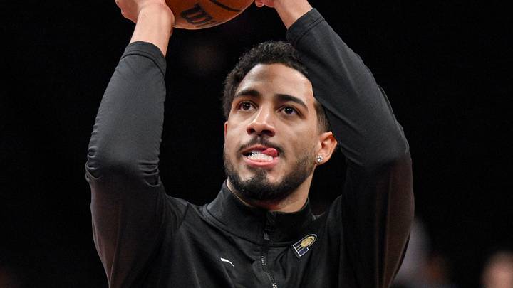Oct 25, 2026; Brooklyn, New York, USA; Indiana Pacers guard Tyrese Haliburton (0) warms up before a game against the Brooklyn Nets at Barclays Center. Mandatory Credit: John Jones-Imagn Images Oct 25, 2026; Brooklyn, New York, USA; Indiana Pacers guard Tyrese Haliburton (0) warms up before a game against the Brooklyn Nets at Barclays Center. Mandatory Credit: John Jones-Imagn Images