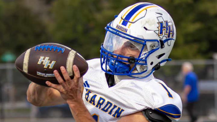 The Hardin Hornets (9-0) are one win shy of becoming the first team in program history, dating back to 1940, to finish the regular season undefeated.