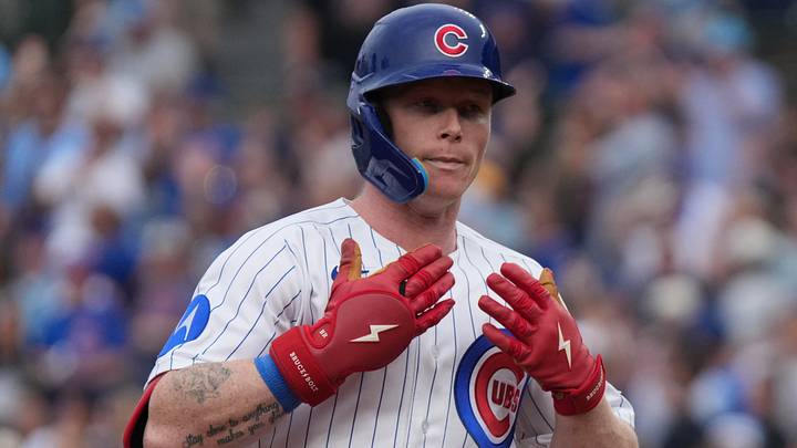 Aug 5, 2026; Chicago, Illinois, USA; Chicago Cubs center fielder Pete Crow-Armstrong (4) runs the bases after hitting a two-run home run against the Los Angeles Dodgers during the fourth inning at Wrigley Field. Mandatory Credit: David Banks-Imagn Images
