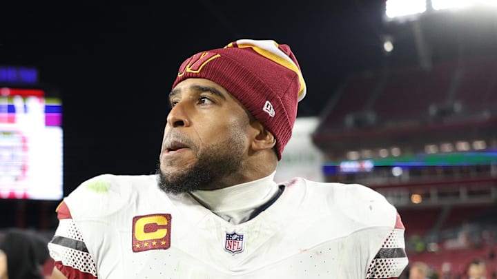 Washington Commanders linebacker Bobby Wagner against the Tampa Bay Buccaneers at Raymond James Stadium.