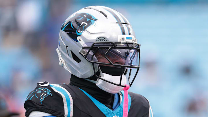 Carolina Panthers tight end Ja'Tavion Sanders 