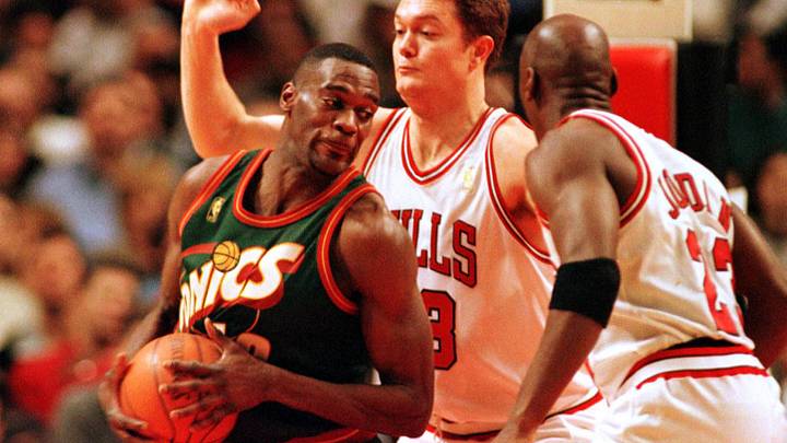 Shawn Kemp signed with Reebok because of Michael Jordan. Shawn Kemp signed with Reebok because of Michael Jordan.