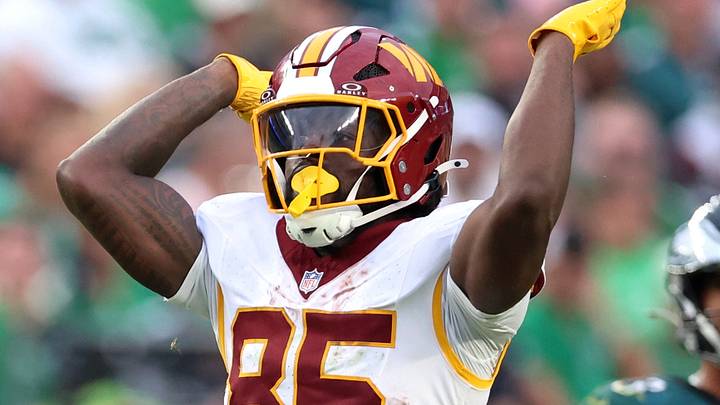 Washington Commanders tight end Chig Okonkwo Washington Commanders tight end Chig Okonkwo