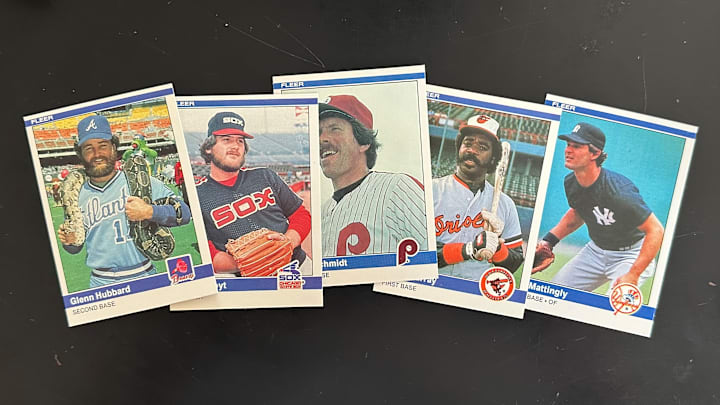 Assorted 1984 Fleer baseball cards