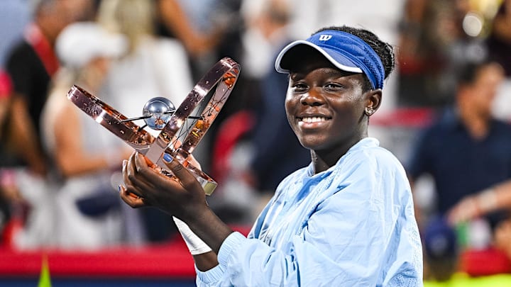 Victoria Mboko won her first WTA title at the Canadian Open.