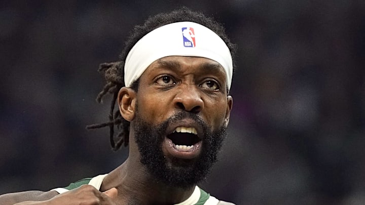 Milwaukee Bucks guard Patrick Beverley gestures towards the crowd following a play. Mandatory Credit: Jeff Hanisch-Imagn Images Milwaukee Bucks guard Patrick Beverley gestures towards the crowd following a play. Mandatory Credit: Jeff Hanisch-Imagn Images