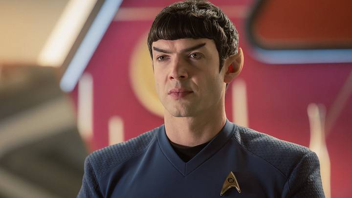 Ethan Peck as Spock in season 4, episode 5, of Star Trek: Strange New Worlds streaming on Paramount+, 2026. Photo Credit: Jan Thijs/Paramount+ Ethan Peck as Spock in season 4, episode 5, of Star Trek: Strange New Worlds streaming on Paramount+, 2026. Photo Credit: Jan Thijs/Paramount+