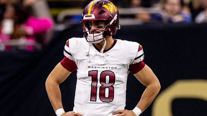 Former Atlanta Falcons quarterback Marcus Mariota re-signed with the Washington Commanders.