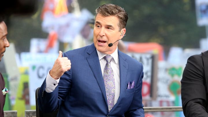 College GameDay host Rece Davis was among those who kept Ohio State from the No. 1 place in the AP top 25 rankings this week. College GameDay host Rece Davis was among those who kept Ohio State from the No. 1 place in the AP top 25 rankings this week.