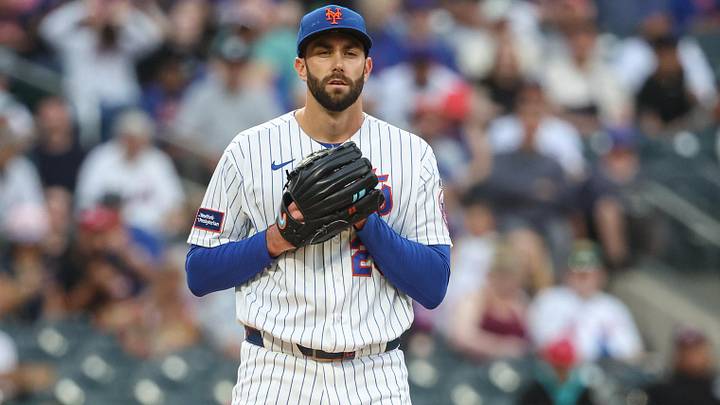 May 26, 2026; New York City, New York, USA;  New York Mets starting pitcher David Peterson (23) at Citi Field. Mandatory Credit: Wendell Cruz-Imagn Images