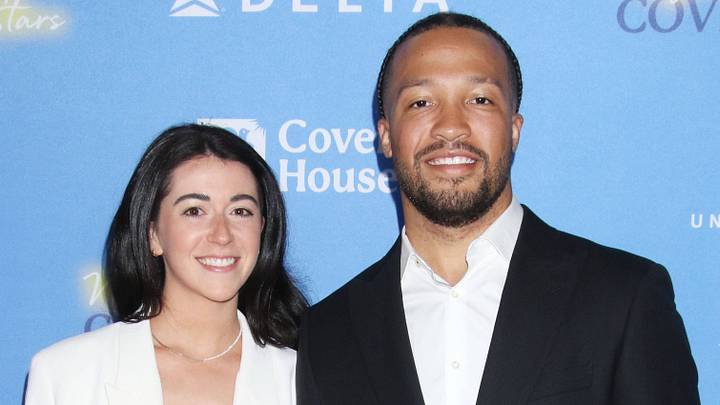 Jalen Brunson and his wife, Ali Brunson.