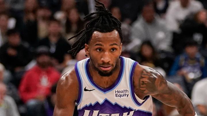 Oct 12, 2026; Salt Lake City, Utah, USA; Utah Jazz guard Darryn Peterson (22) dribbles during the second half against the San Antonio Spurs at Delta Center. Mandatory Credit: Aaron Baker-Imagn Images Oct 12, 2026; Salt Lake City, Utah, USA; Utah Jazz guard Darryn Peterson (22) dribbles during the second half against the San Antonio Spurs at Delta Center. Mandatory Credit: Aaron Baker-Imagn Images