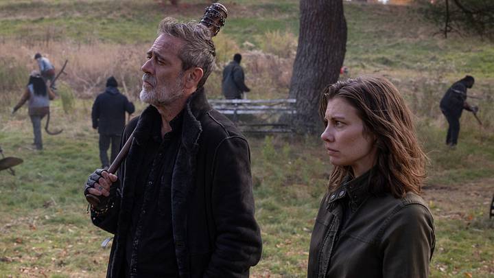Lauren Cohan as Maggie Rhee, Jeffrey Dean Morgan as Negan in The Walking Dead: Dead City Season 3