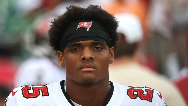 Sep 28, 2025; Tampa, Florida, USA; Tampa Bay Buccaneers cornerback Jacob Parrish (25) during the first quarter at Raymond James Stadium. Mandatory Credit: Kim Klement Neitzel-Imagn Images Sep 28, 2025; Tampa, Florida, USA; Tampa Bay Buccaneers cornerback Jacob Parrish (25) during the first quarter at Raymond James Stadium. Mandatory Credit: Kim Klement Neitzel-Imagn Images