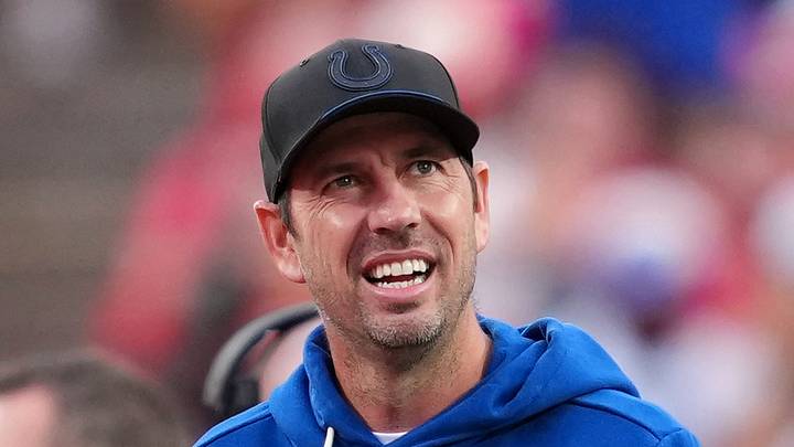Indianapolis Colts head coach Shane Steichen during warmups