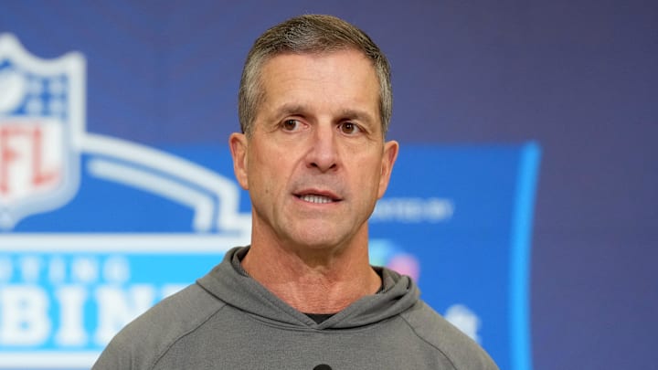 New York Giants coach John Harbaugh