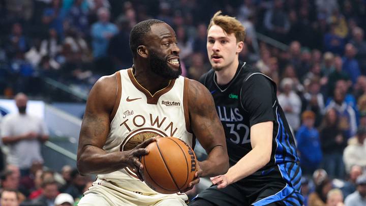 Jan 22, 2026; Dallas, Texas, USA; Golden State Warriors forward Draymond Green (23) looks to score as Dallas Mavericks forward Cooper Flagg (32) defends during the first half at American Airlines Center. Mandatory Credit: Kevin Jairaj-Imagn Images Jan 22, 2026; Dallas, Texas, USA; Golden State Warriors forward Draymond Green (23) looks to score as Dallas Mavericks forward Cooper Flagg (32) defends during the first half at American Airlines Center. Mandatory Credit: Kevin Jairaj-Imagn Images