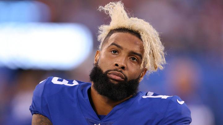 Sep 30, 2018; East Rutherford, NJ, USA; New York Giants wide receiver Odell Beckham Jr. (13) reacts during the third quarter against the New Orleans Saints at MetLife Stadium. Mandatory Credit: Brad Penner-Imagn Images Sep 30, 2018; East Rutherford, NJ, USA; New York Giants wide receiver Odell Beckham Jr. (13) reacts during the third quarter against the New Orleans Saints at MetLife Stadium. Mandatory Credit: Brad Penner-Imagn Images