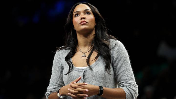 May 9, 2026; Minneapolis, Minnesota, USA; Minnesota Lynx forward Napheesa Collier (24) looks on before the second half against the Atlanta Dream at Target Center. Mandatory Credit: Matt Krohn-Imagn Images