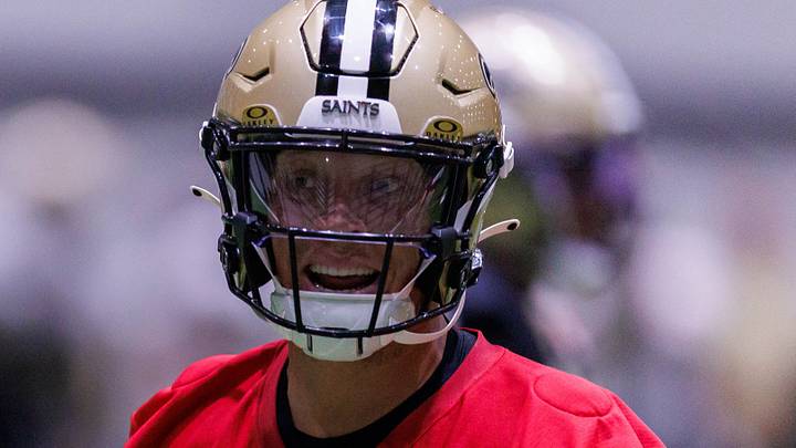 New Orleans Saints quarterback Spencer Rattler