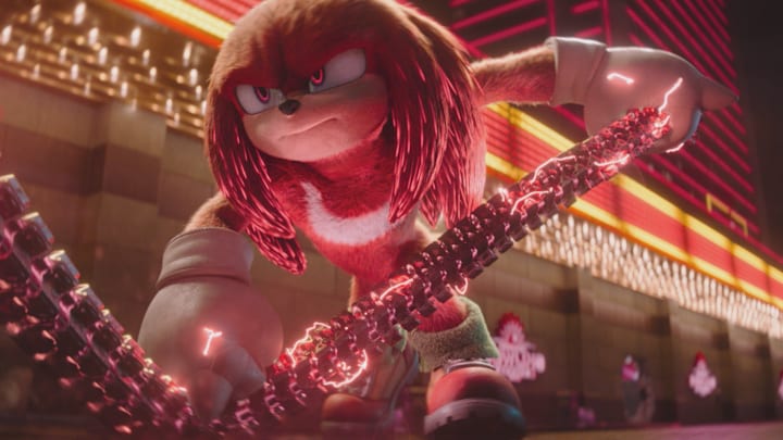 Knuckles (voiced by Idris Elba) in Knuckles, episode 6, season 1, streaming on Paramount+, 2024. Photo Credit: Paramount Pictures/Sega/Paramount+.
