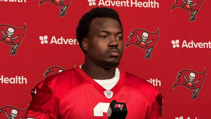 Buccaneers edge rusher Rueben Bain Jr. Buccaneers edge rusher Rueben Bain Jr.