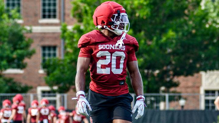 Oklahoma running back Jonathan Hatton Jr. practices during fall camp. Oklahoma running back Jonathan Hatton Jr. practices during fall camp.