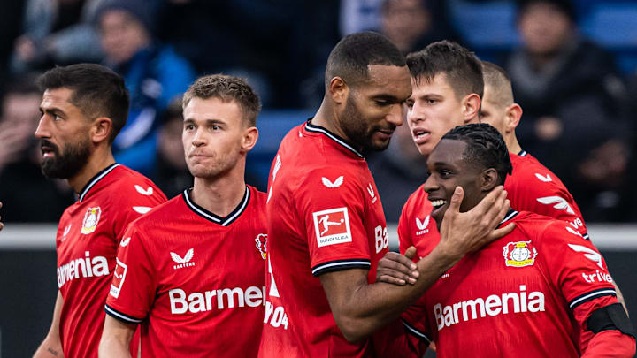 Jeremie Frimpong nimmt bei Bayer Leverkusen eine gute Entwicklung.