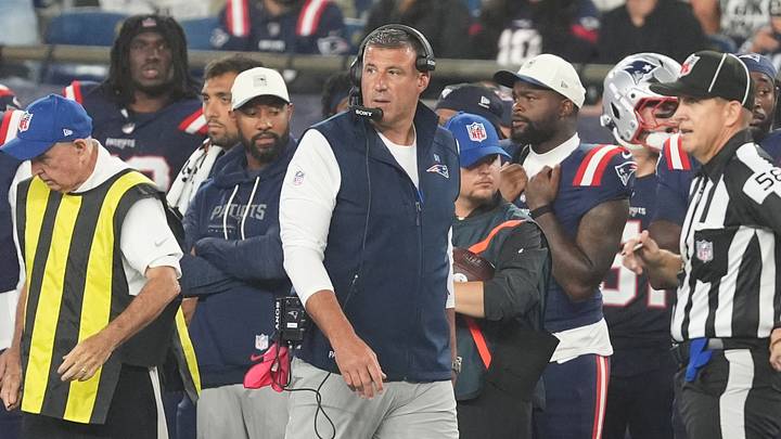 Aug 22, 2026; Foxborough, Massachusetts, USA; New England Patriots head coach Mike Vrabel on the sideline during the second half against the Philadelphia Eagles at Gillette Stadium. Mandatory Credit: Gregory Fisher-Imagn Images Aug 22, 2026; Foxborough, Massachusetts, USA; New England Patriots head coach Mike Vrabel on the sideline during the second half against the Philadelphia Eagles at Gillette Stadium. Mandatory Credit: Gregory Fisher-Imagn Images