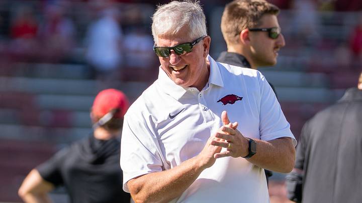 Arkansas Razorbacks defensive coordinator Ron Roberts before the game against Georgia Bulldogs on Sept. 19, 2026. Arkansas Razorbacks defensive coordinator Ron Roberts before the game against Georgia Bulldogs on Sept. 19, 2026.
