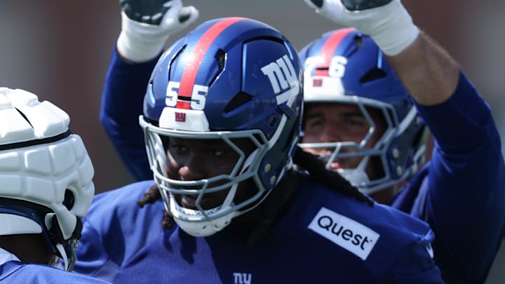 New York Giants offensive tackle James Hudson III was hit int he pocketbook for his out-of-control play last week.  