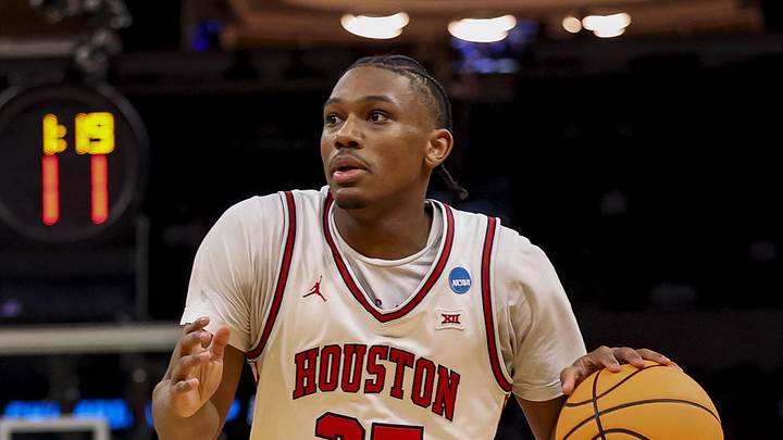 Mar 19, 2026; Oklahoma City, OK, USA; Houston Cougars guard Mercy Miller (25) dribbles the ball during a first round game of the men's 2026 NCAA Tournament at Paycom Center. Mandatory Credit: William Purnell-Imagn Images Mar 19, 2026; Oklahoma City, OK, USA; Houston Cougars guard Mercy Miller (25) dribbles the ball during a first round game of the men's 2026 NCAA Tournament at Paycom Center. Mandatory Credit: William Purnell-Imagn Images