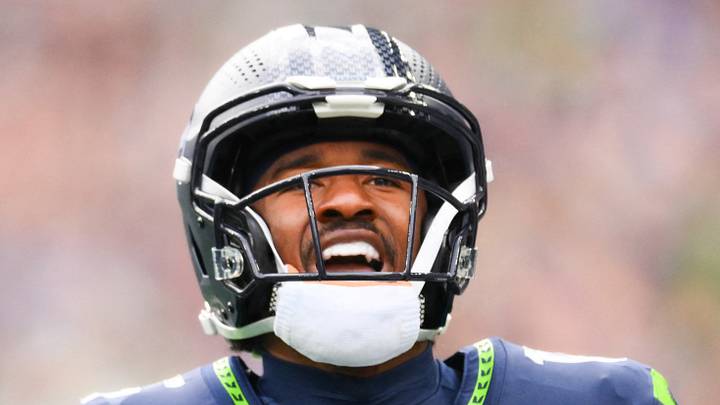 Seattle Seahawks wide receiver Tory Horton makes a 95-yard punt return for a touchdown