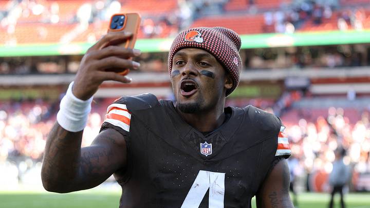 Cleveland Browns quarterback Deshaun Watson after the game against the Baltimore Ravens at Huntington Bank Field. Mandatory Credit: Scott Galvin-Imagn Images Cleveland Browns quarterback Deshaun Watson after the game against the Baltimore Ravens at Huntington Bank Field. Mandatory Credit: Scott Galvin-Imagn Images
