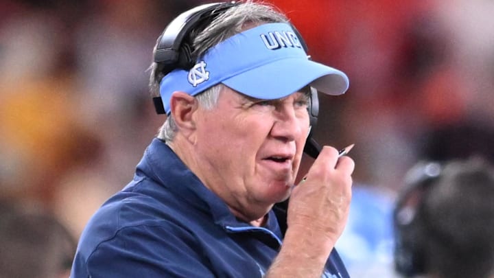 Oct 31, 2025; Syracuse, New York, USA; North Carolina Tar Heels head coach Bill Belichick on the sidelines in the second quarter against the Syracuse Orange at the JMA Wireless Dome. Mandatory Credit: Mark Konezny-Imagn Images Oct 31, 2025; Syracuse, New York, USA; North Carolina Tar Heels head coach Bill Belichick on the sidelines in the second quarter against the Syracuse Orange at the JMA Wireless Dome. Mandatory Credit: Mark Konezny-Imagn Images