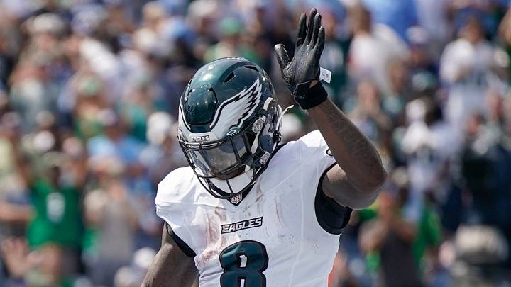 Philadelphia Eagles running back Tank Bigsby
