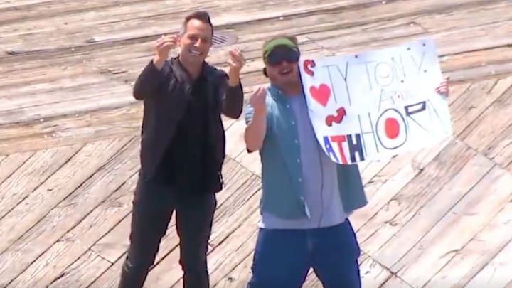 Tony Reali made dreams come true for one 'Around the Horn' fan.