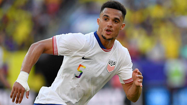 Antonee Robinson (above) discussed the new winning mentality Mauricio Pochettino brings to USMNT training.
