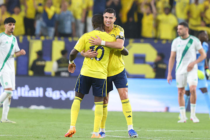 Cristiano Ronaldo celebrates