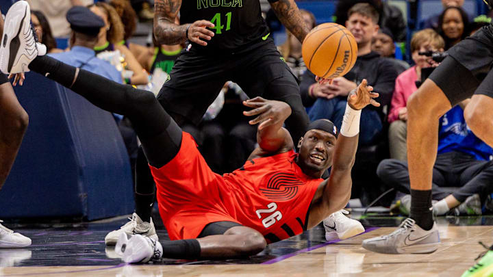 The Portland Trail Blazers have a crowded frontcourt, and it's unclear where Duop Reath fits in it long-term