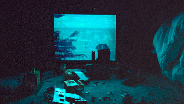 Still from Skinamarink. Photo Credit: Shudder