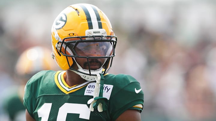 Green Bay Packers cornerback Bo Melton at training camp on Tuesday. Green Bay Packers cornerback Bo Melton at training camp on Tuesday.