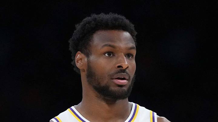 Los Angeles Lakers, Bronny James. Mandatory Credit: Kirby Lee-Imagn Images